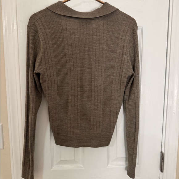 Reformation Wool Ribbed Polo - Picture 4 of 6